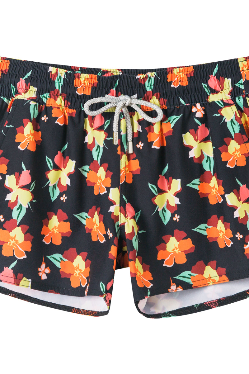 Quick drying elastic waist women’s swim shorts