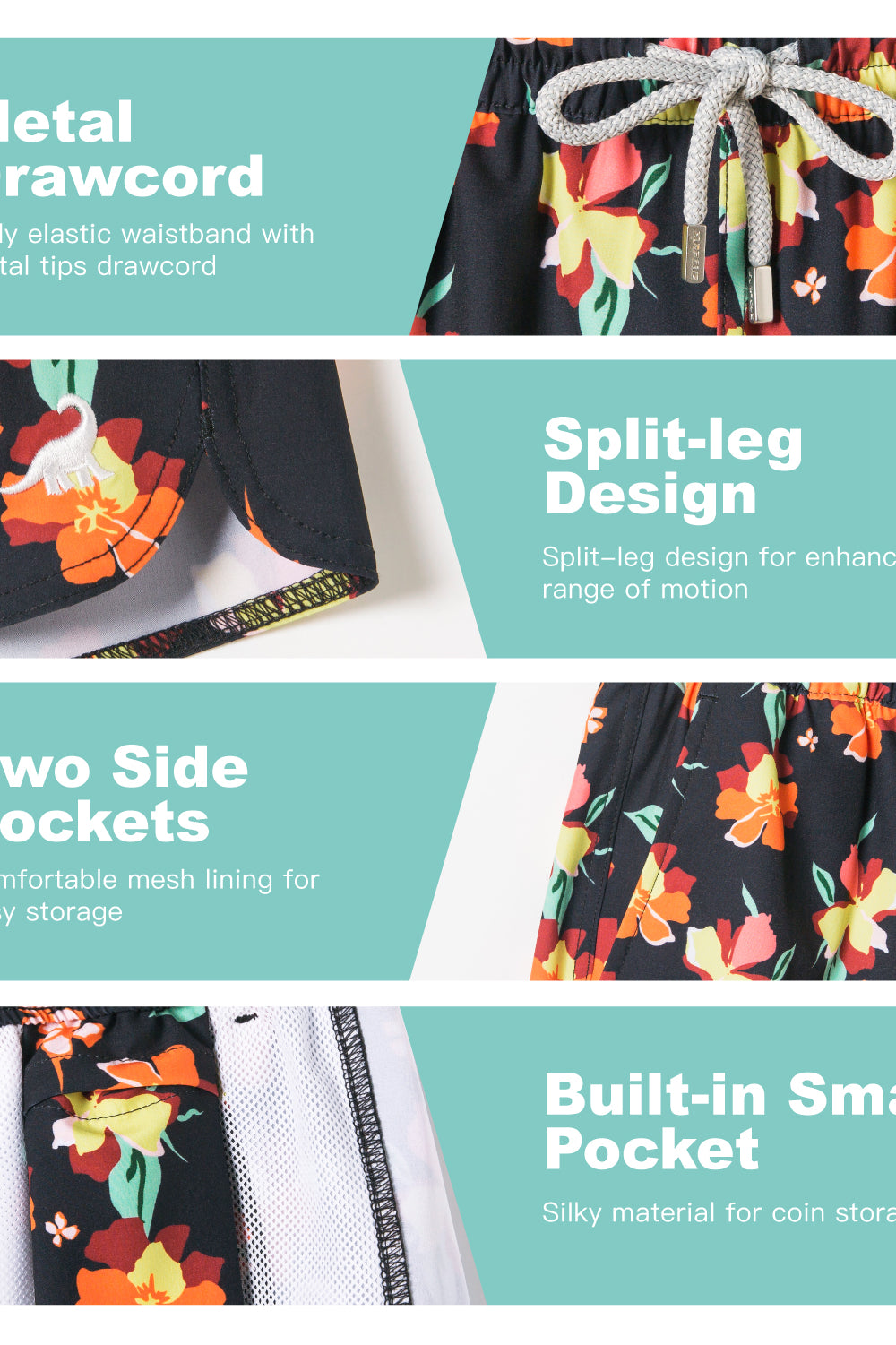 Women’s summer active beach shorts quick dry