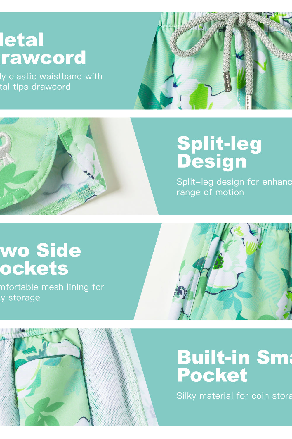 Casual women’s quick drying athletic shorts 3.5 inseam