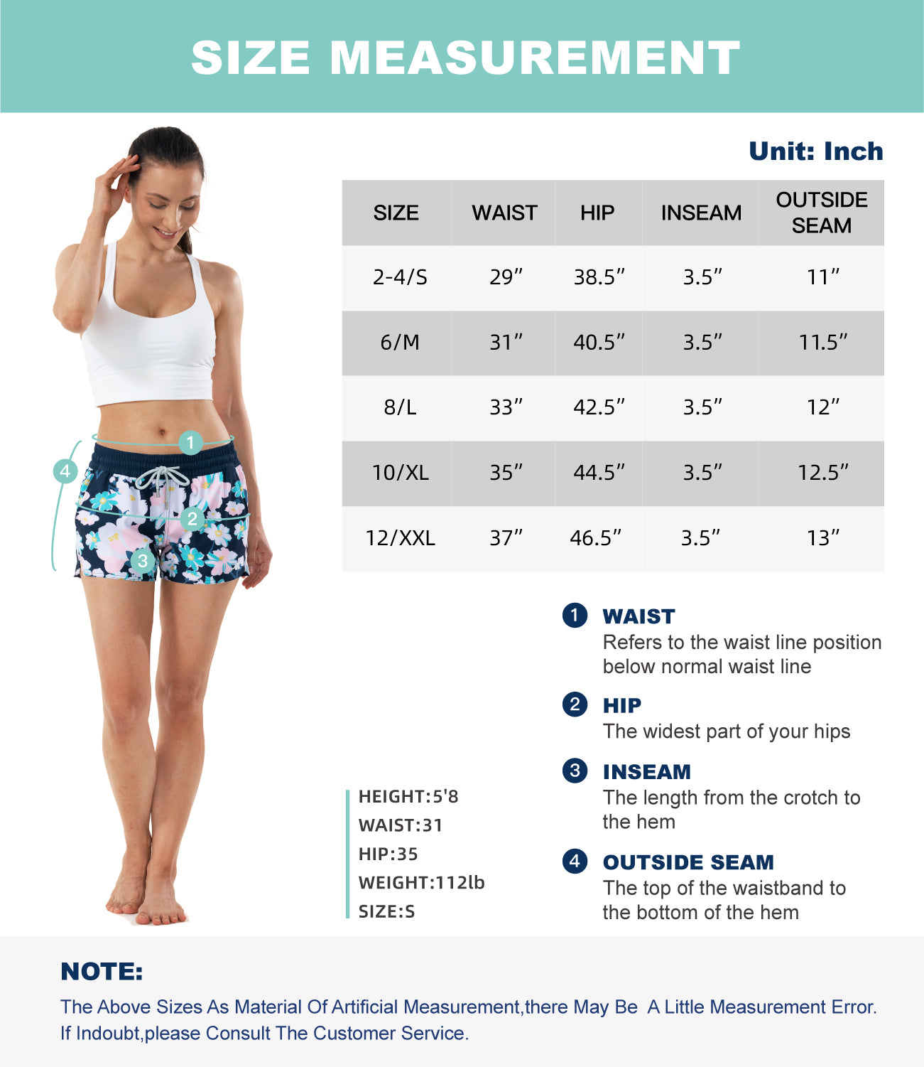 black swim shorts for women
