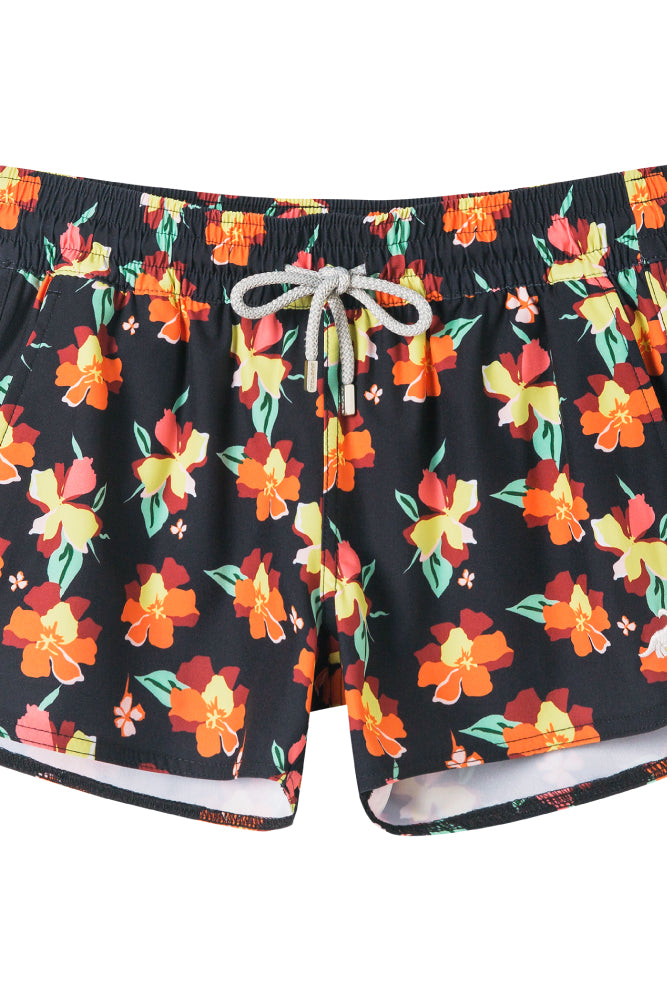 Sporty 3.5 inch inseam women’s surf shorts
