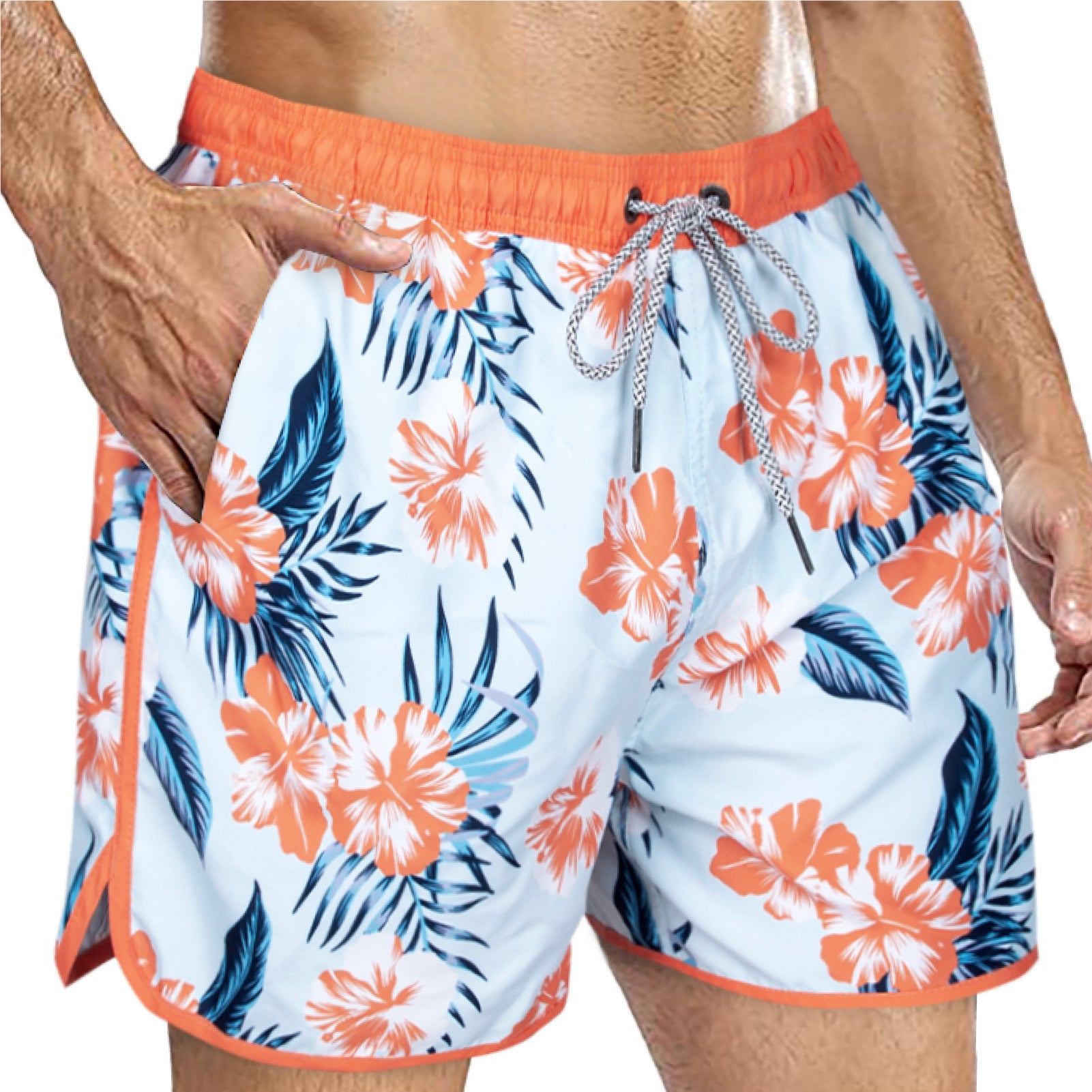 Men's Quick-Dry Vintage Swim Trunks