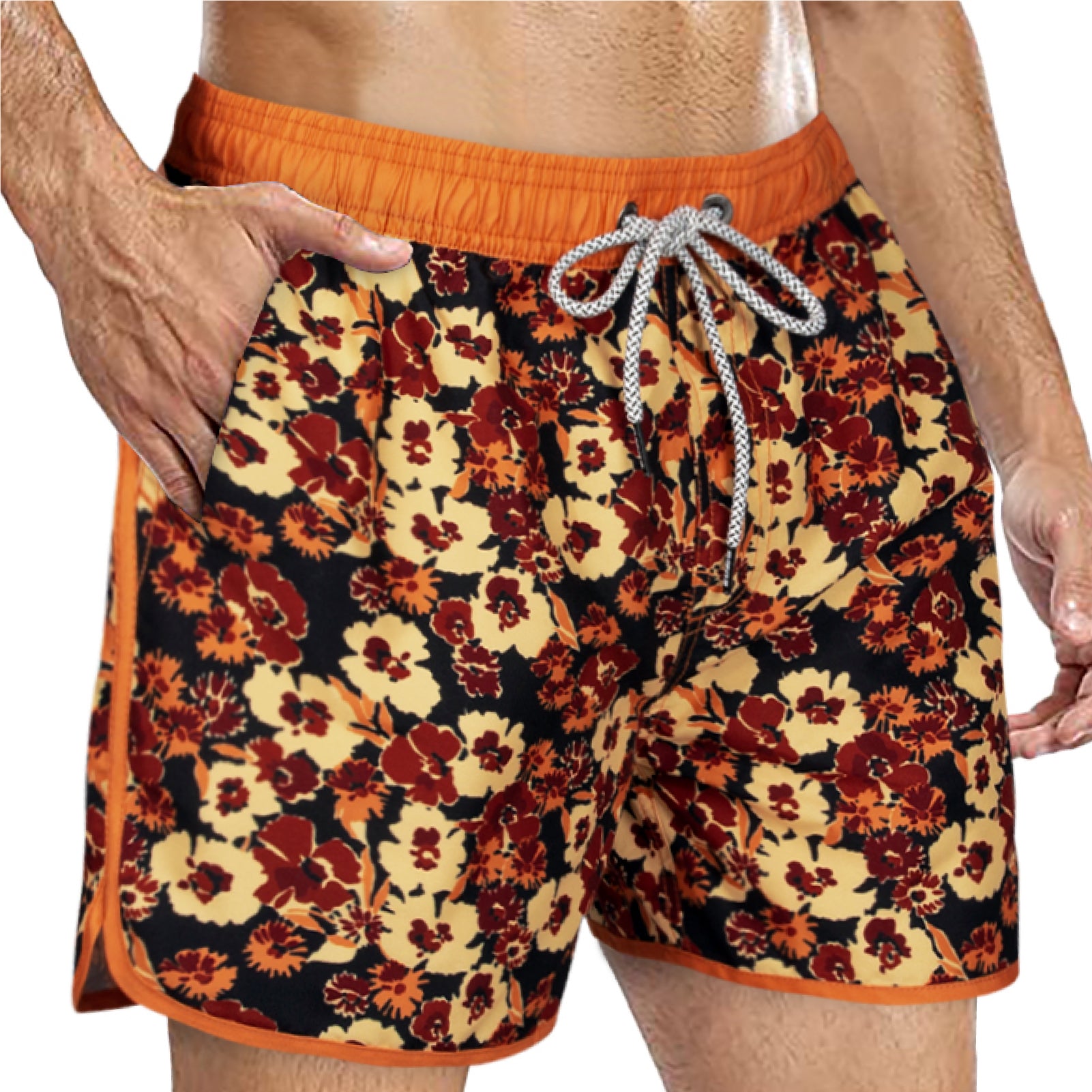 Men's Quick-Dry Vintage Swim Trunks