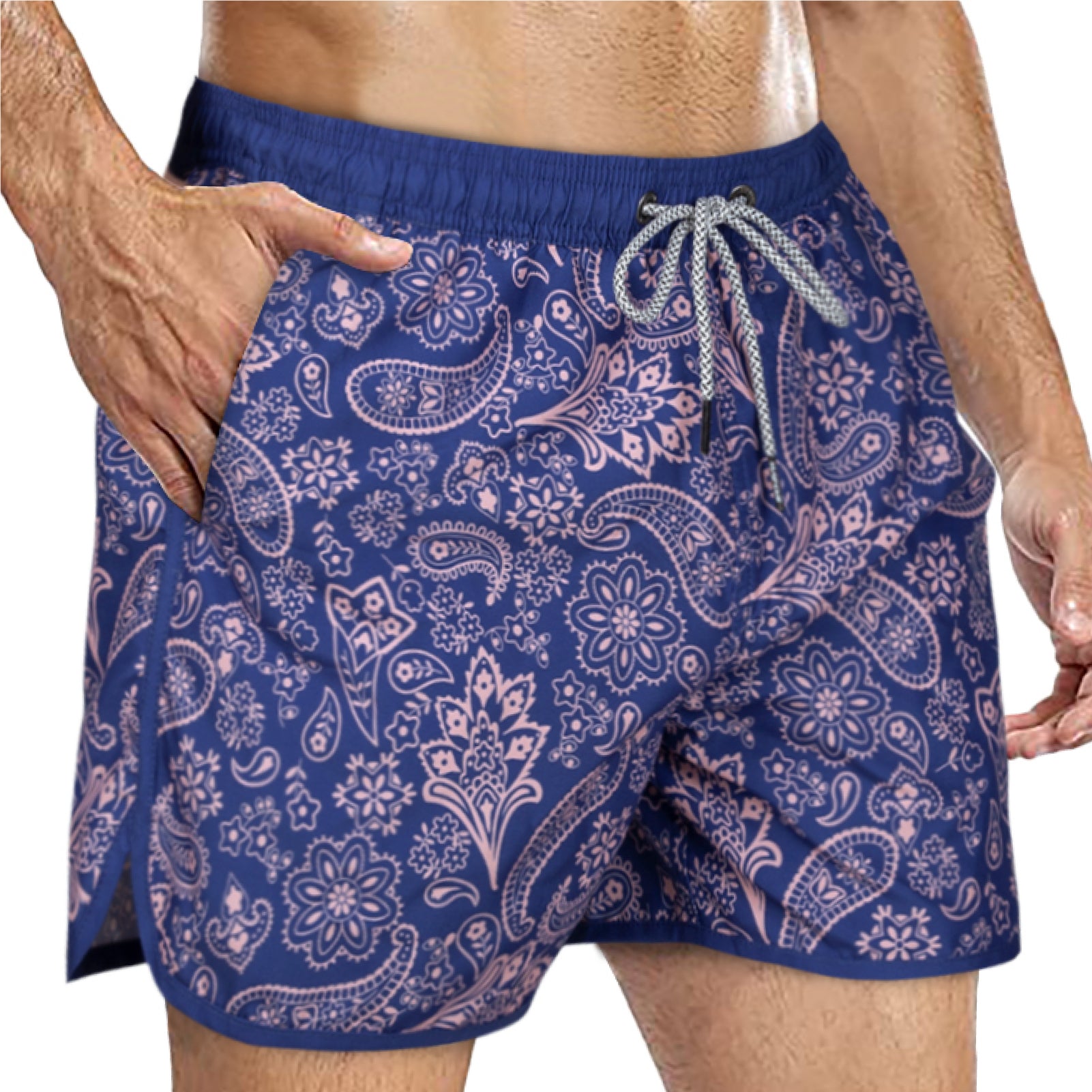 Men's Quick-Dry Vintage Swim Trunks