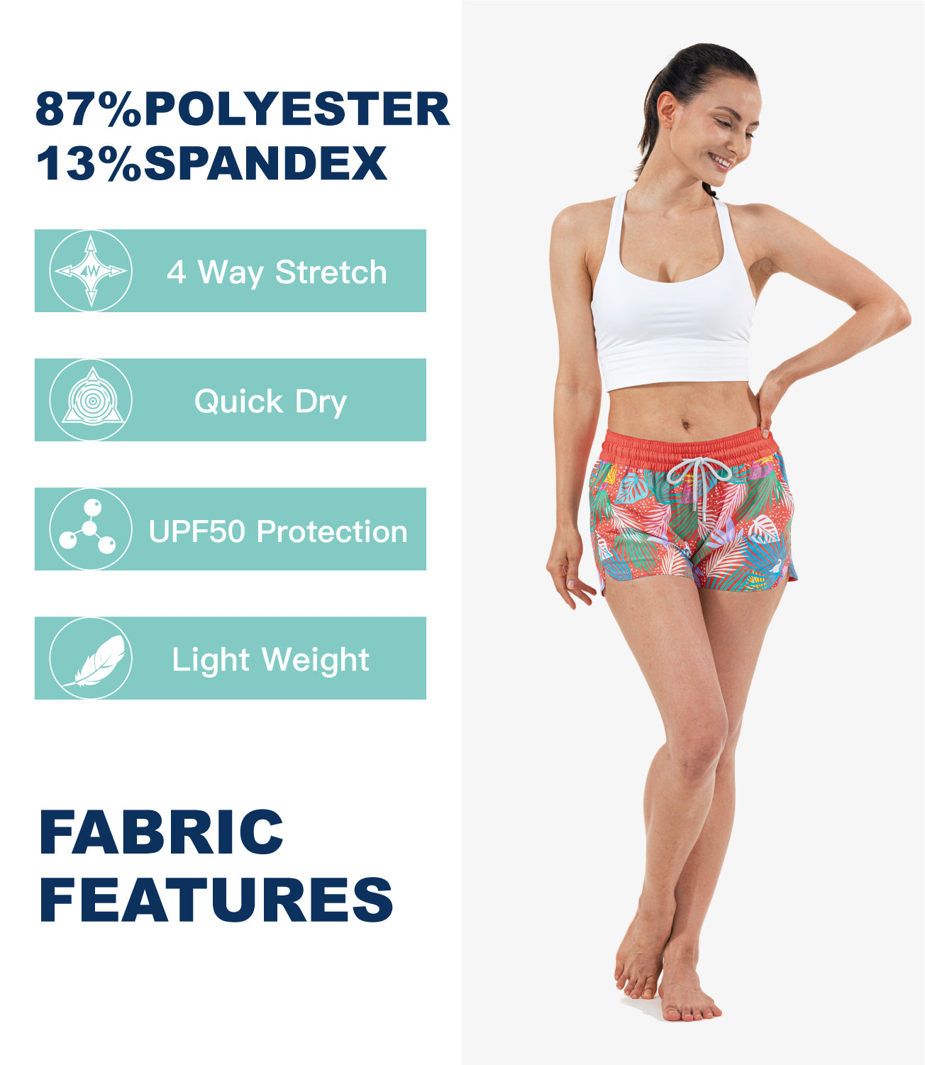 swim board shorts for women