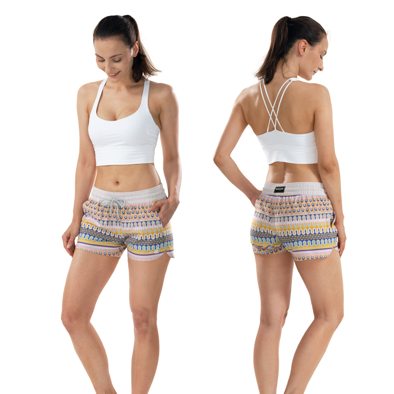 long swim shorts for women