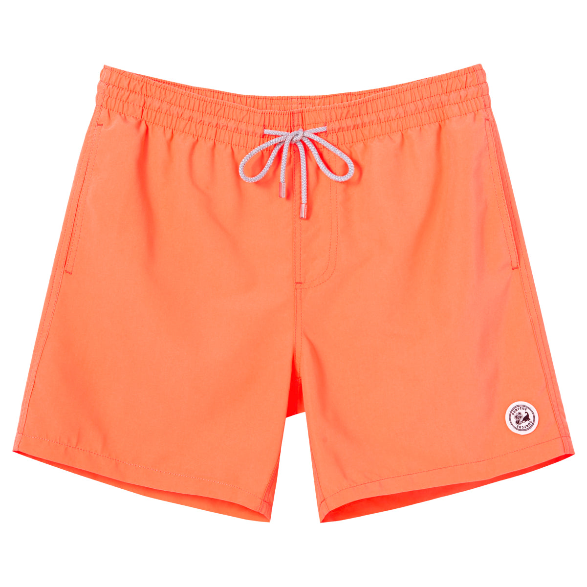Men's Quick-Dry Solid Color Swim Trunk With Pockets