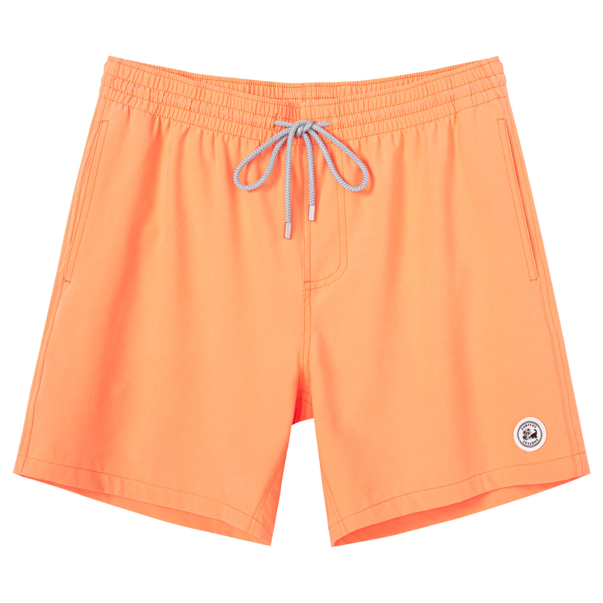 Men's Solid Color Stretch Swim Trunk With Mesh Liner