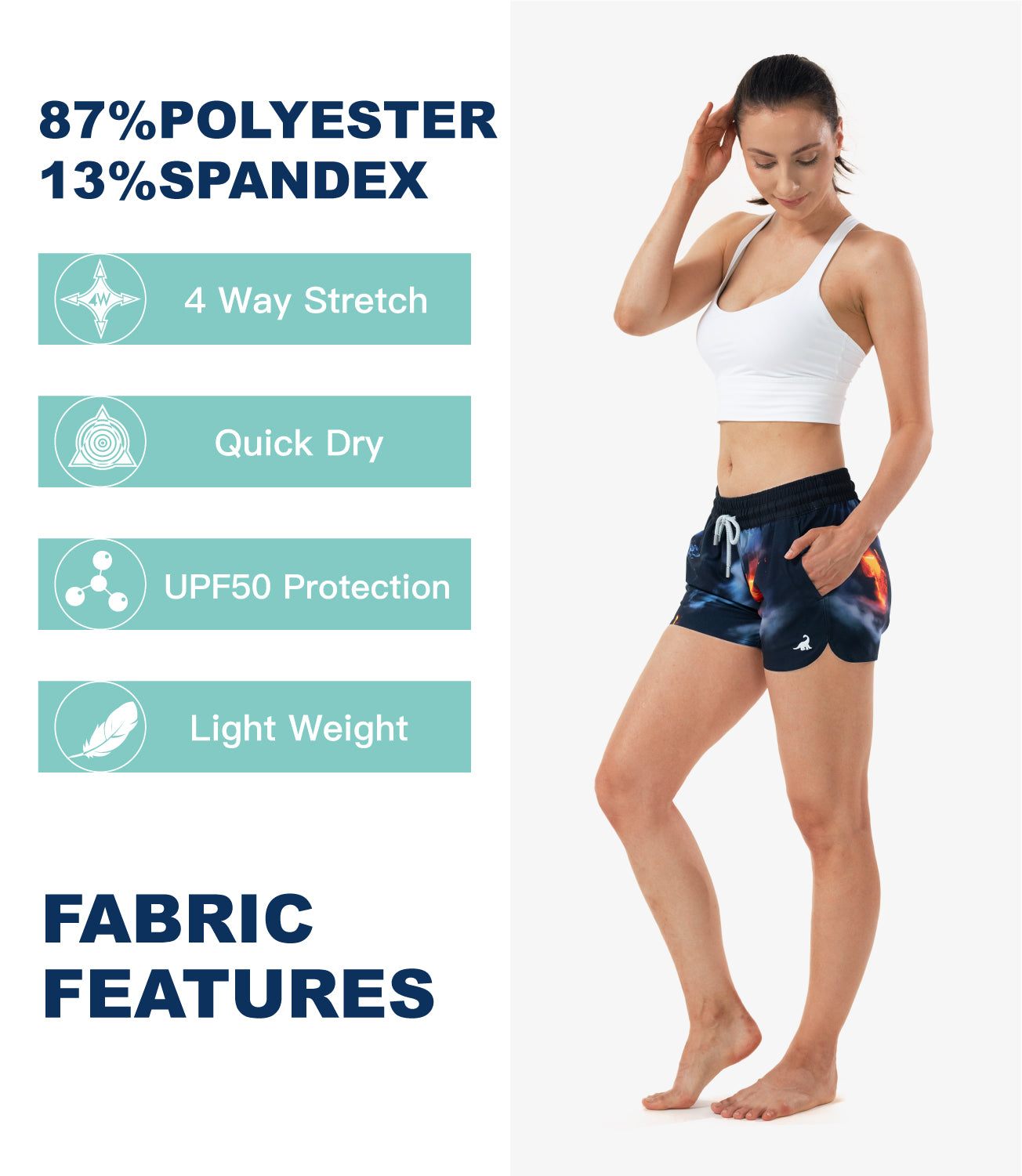 shorts swimming suits for women