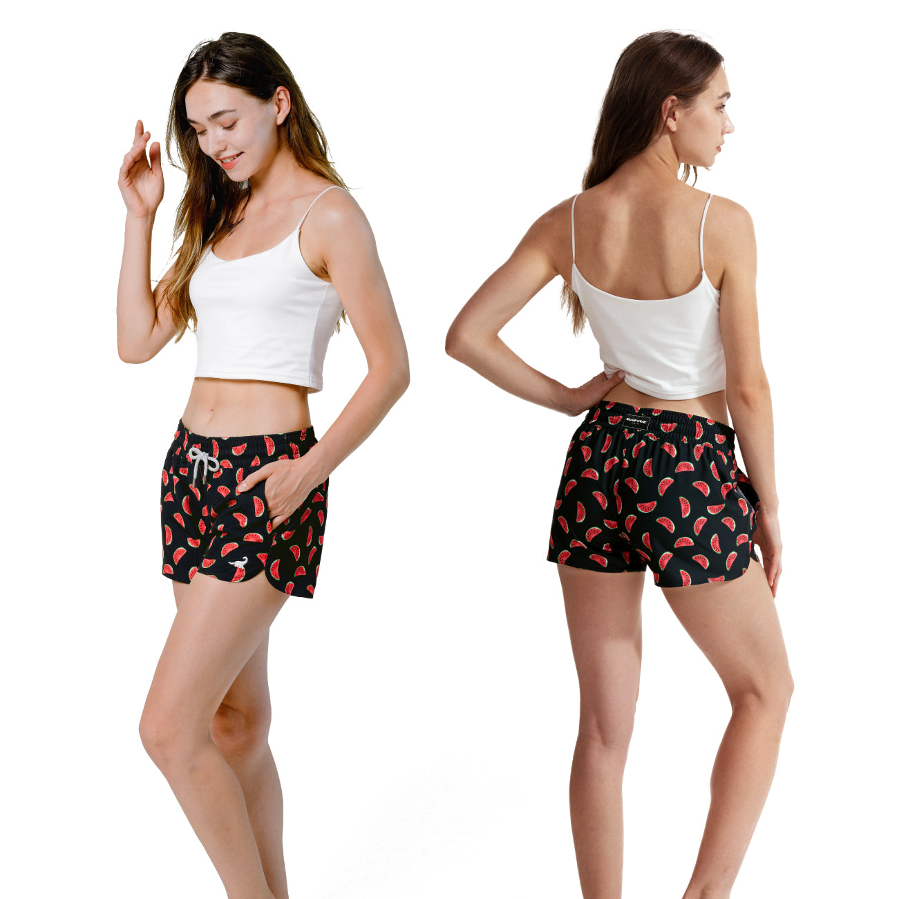 Surfcuz surf shorts for women with 3.5 inseam