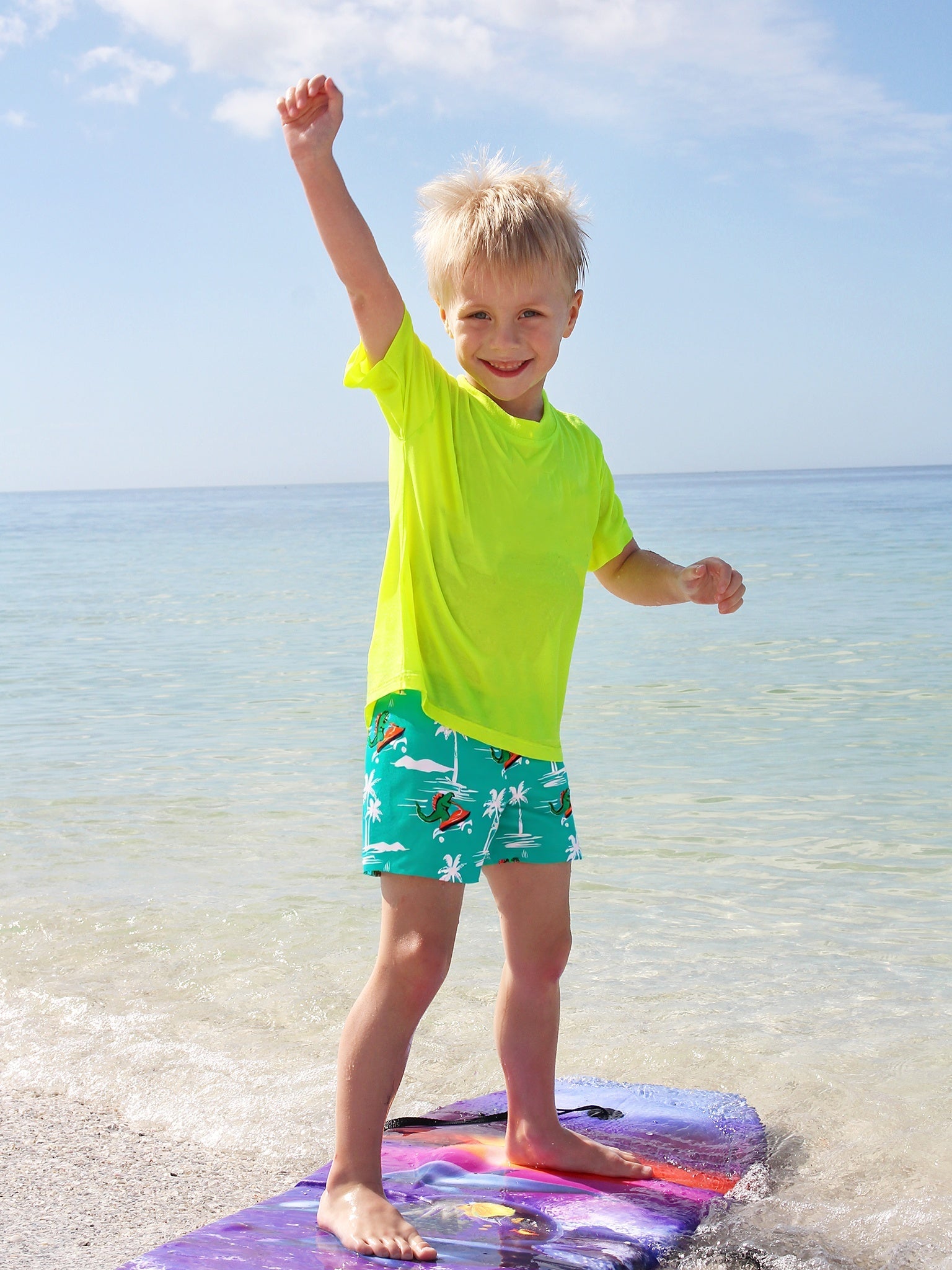 Surfcuz boys beach shorts quick dry kids swimwear for summer fun and seaside adventures