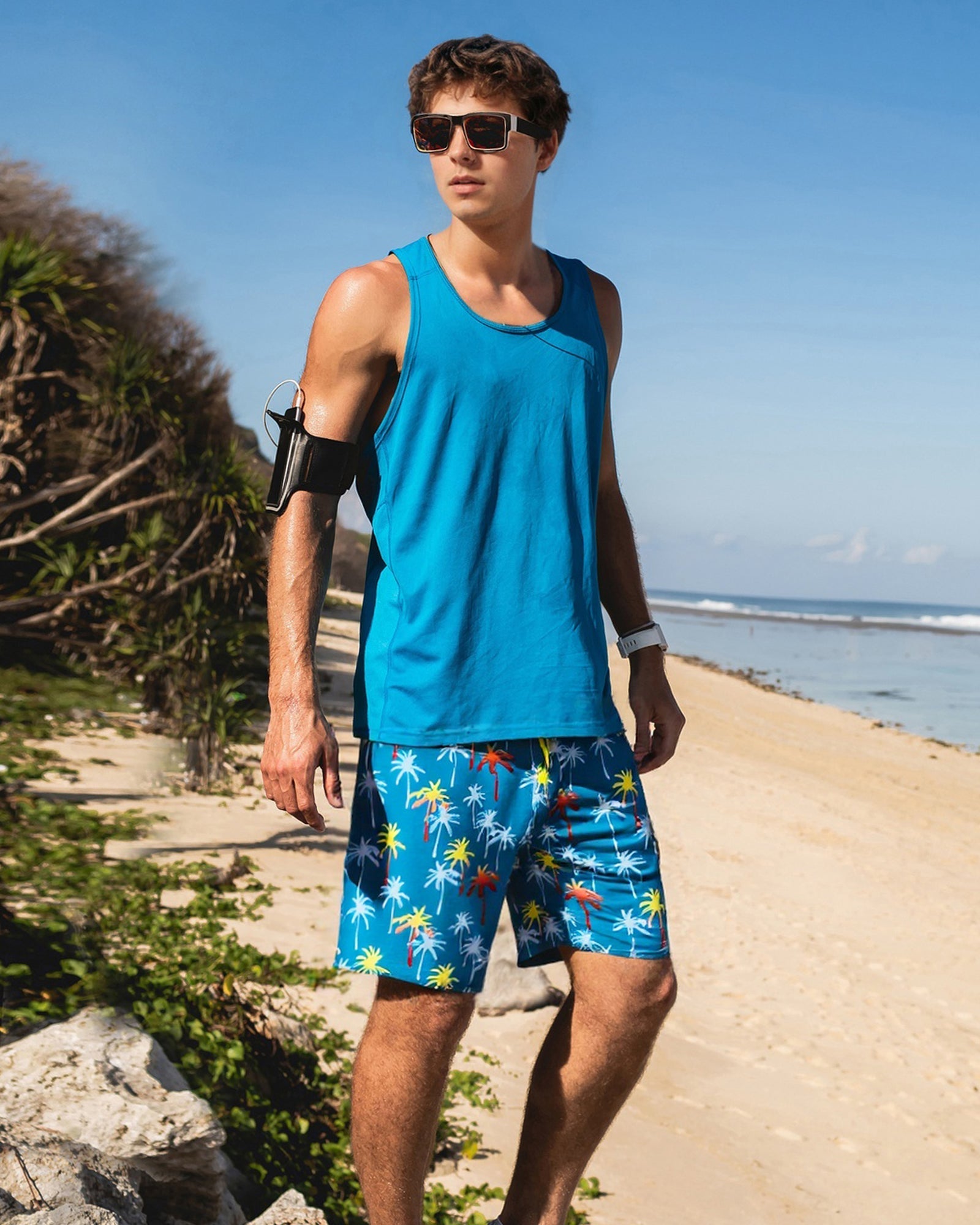 Surfcuz men's swim trunks - quick dry vacation shorts perfect for beach, pool, and travel
