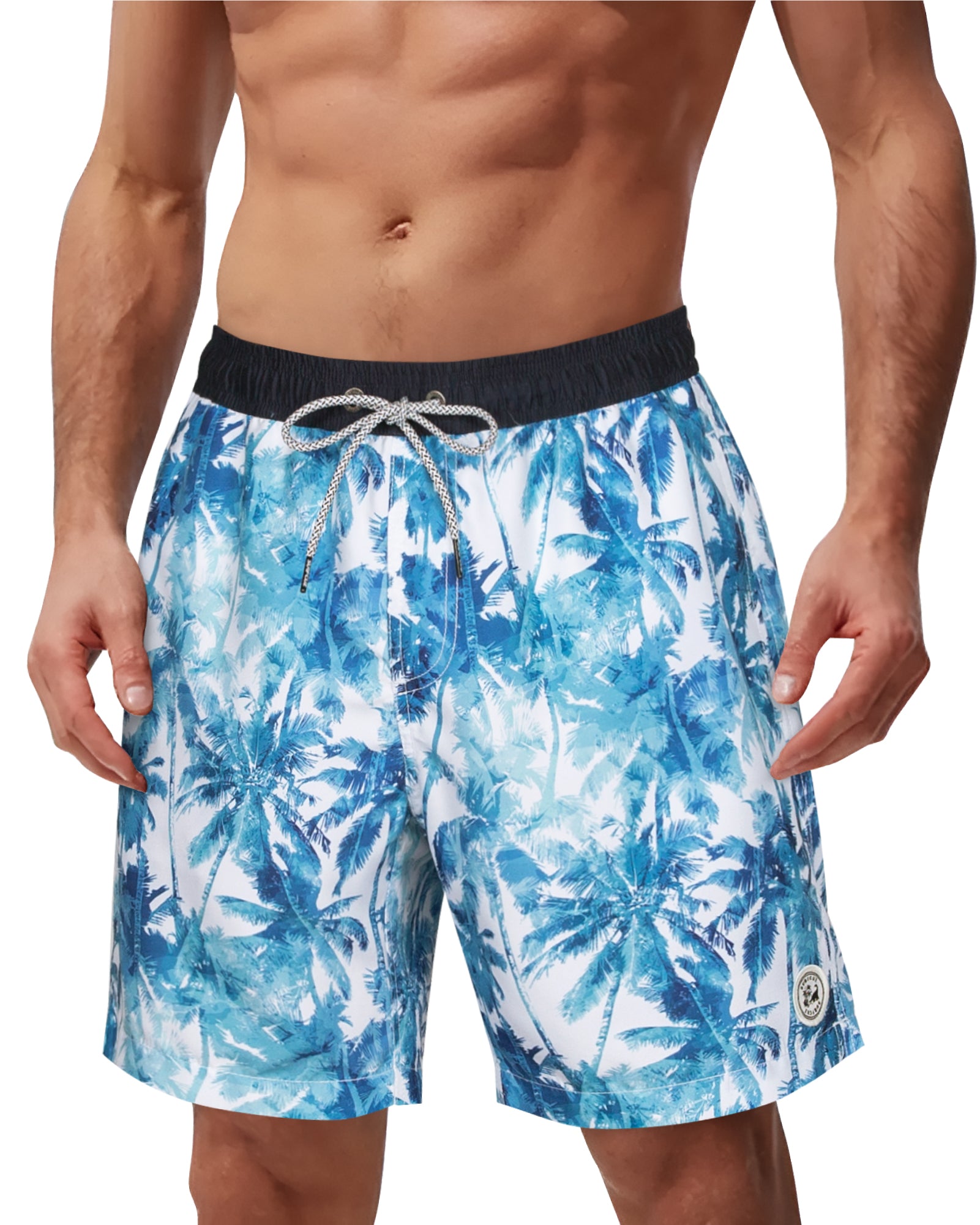 Men's 7 Inch Quick-Dry Casual Swim Shorts With Pockets