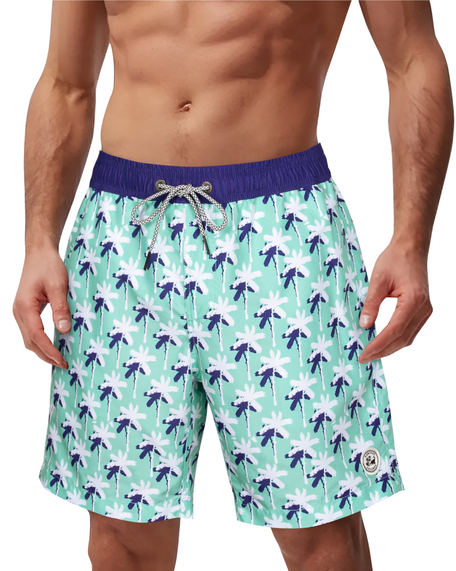 Surfcuz Men's 7" Quick-Dry Swim Trunks with Pockets and Mesh Lining