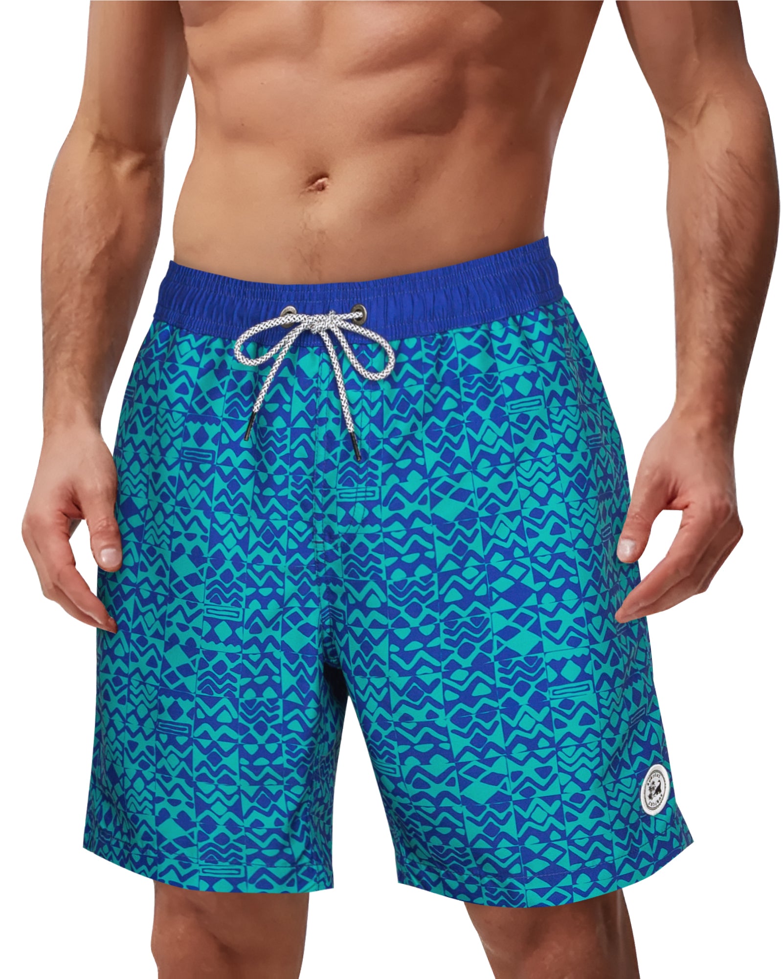 Men's 7 Inch Quick-Dry Casual Swim Shorts With Pockets
