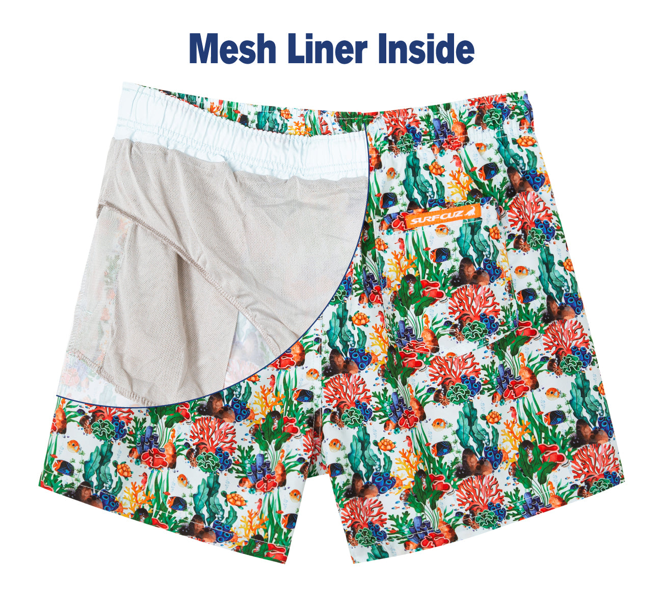 Surfcuz men’s 5 inch quick dry flexible shorts