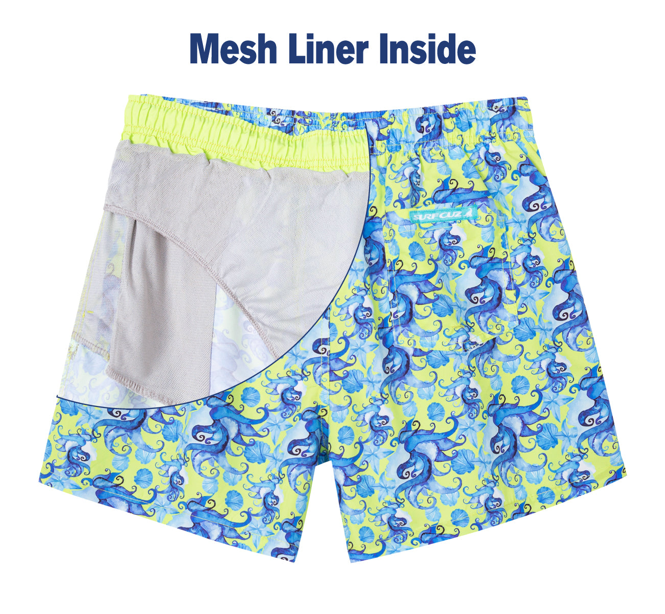 Surfcuz men’s 5 inch seaside quick dry trunks