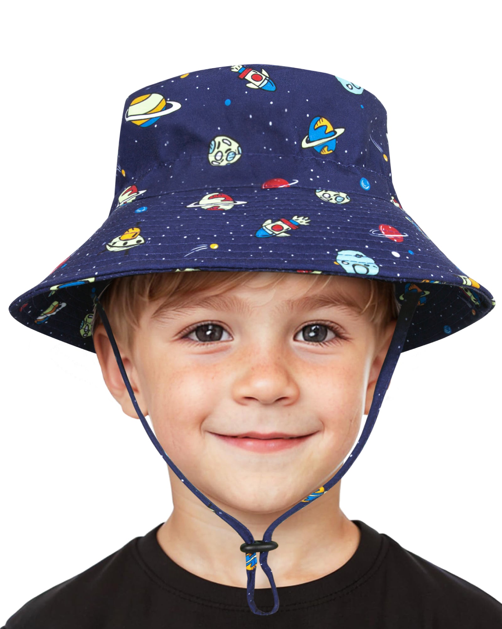 Kid's Beach Sun Hat With Windproof Rope