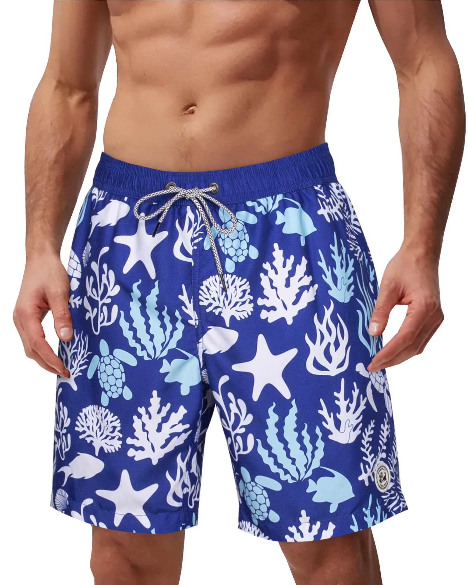 Men's 7 Inch Quick-Dry Casual Swim Shorts With Pockets
