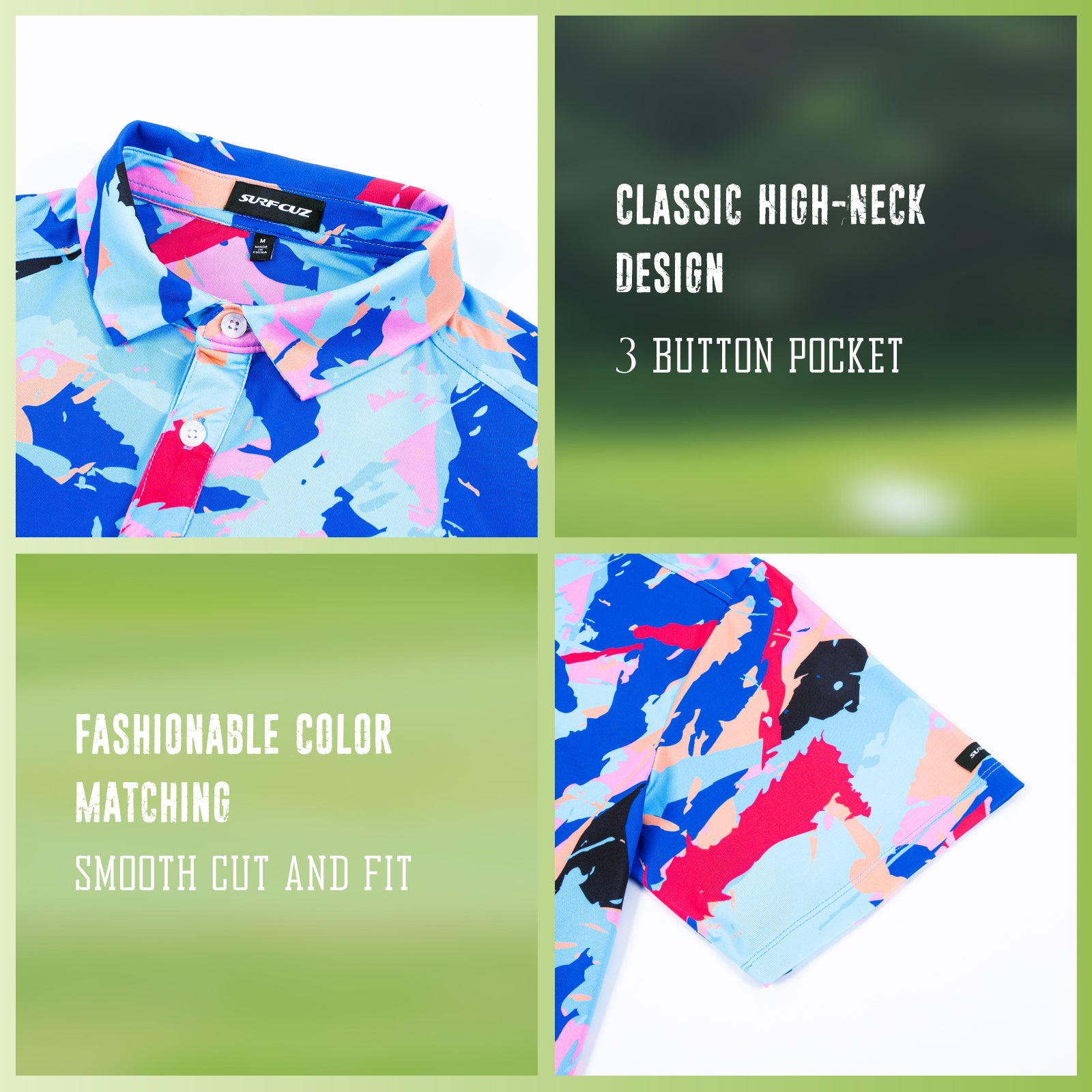 Men's Stretch Golf Polo Shirts – surfcuz