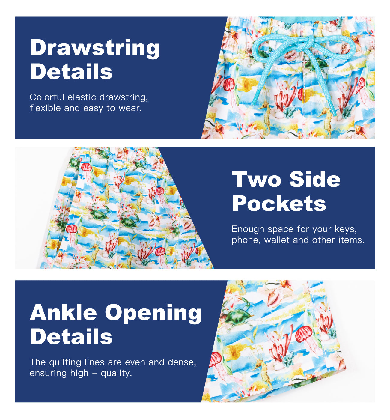 Surfcuz 5 inch men’s quick dry travel swim shorts