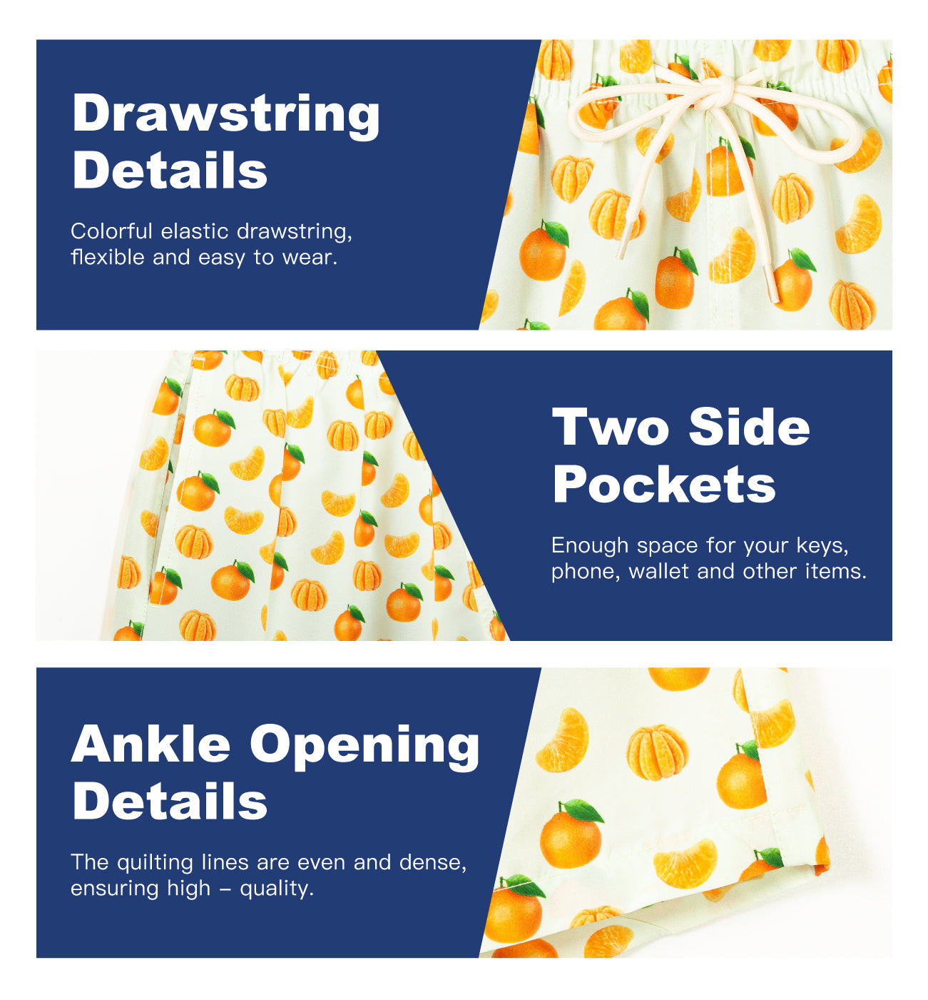 Surfcuz men’s 5 inch yellow board shorts quick dry