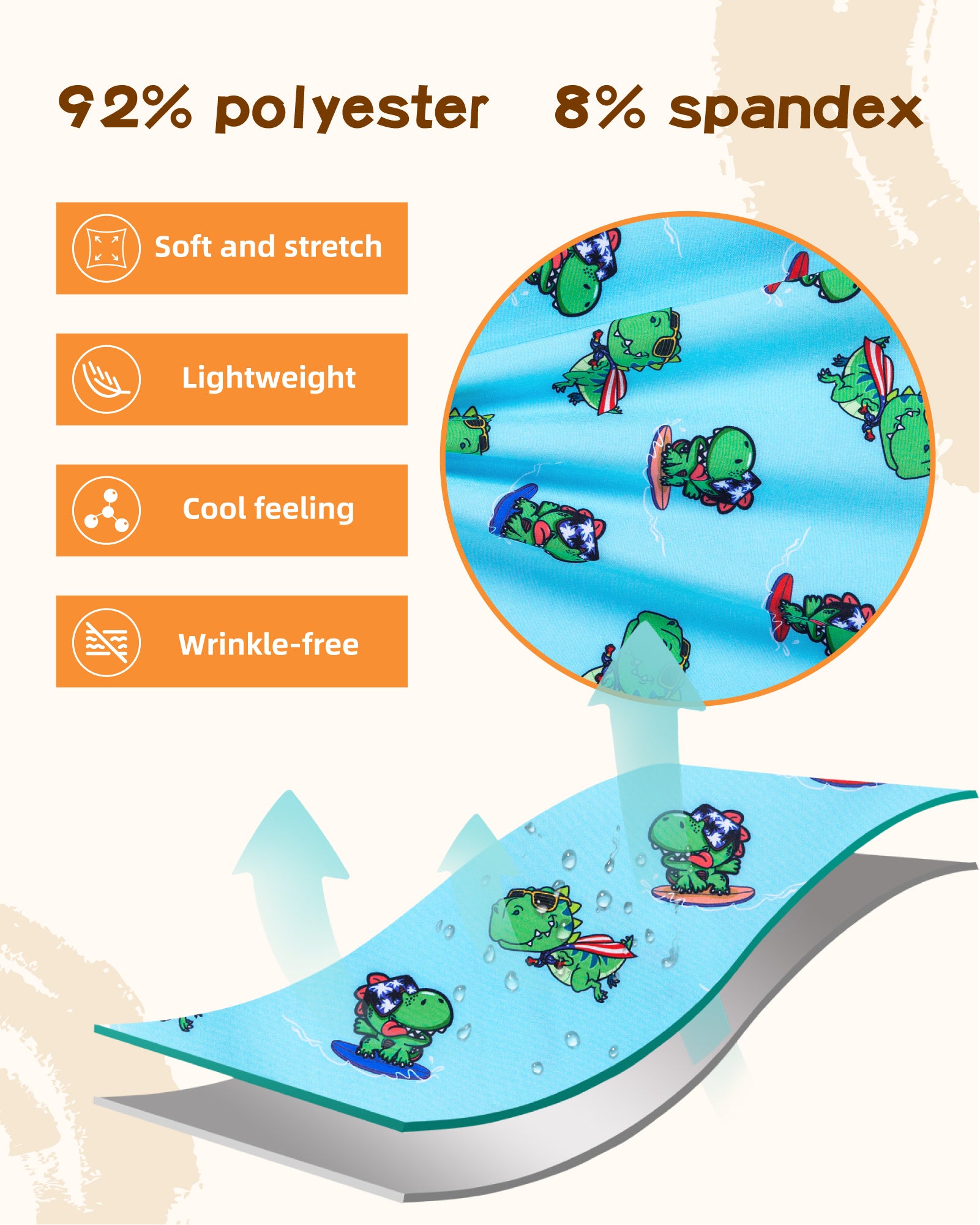 Surfcuz kids' tropical print beach shirt