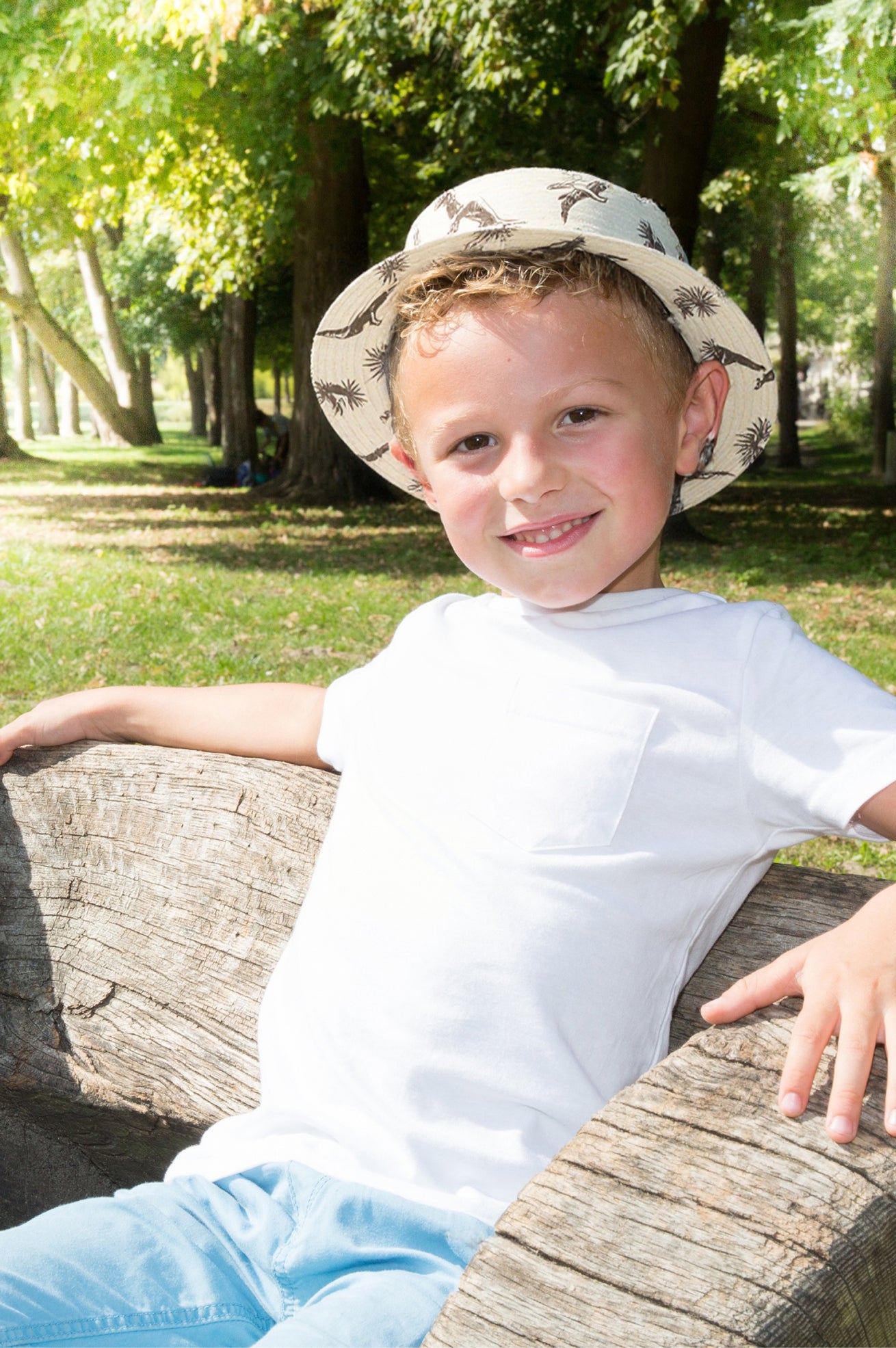 Kid's Beach Sun Hat With Windproof Rope