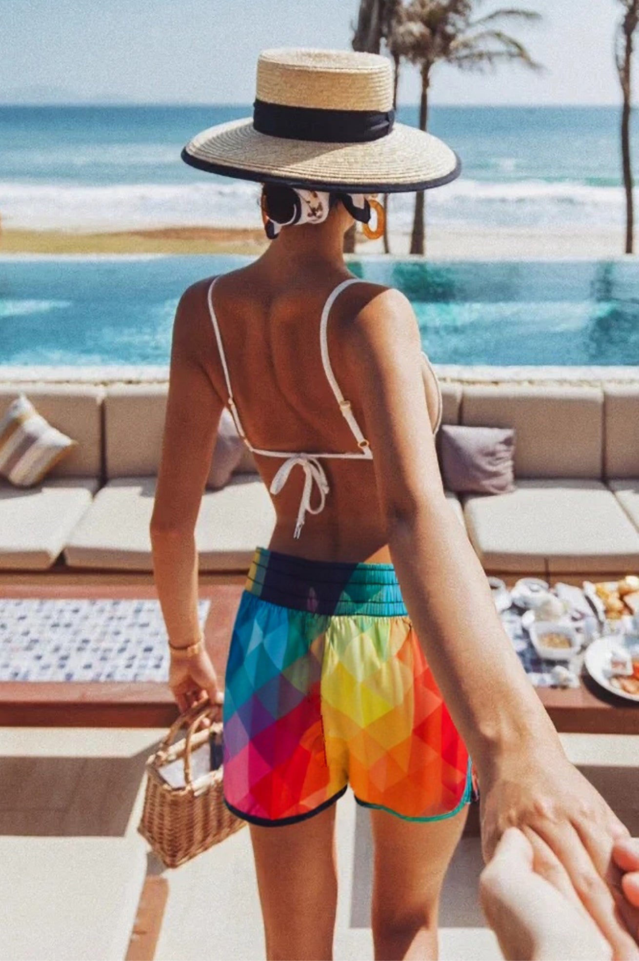 Women’s summer vacation surf shorts quick dry