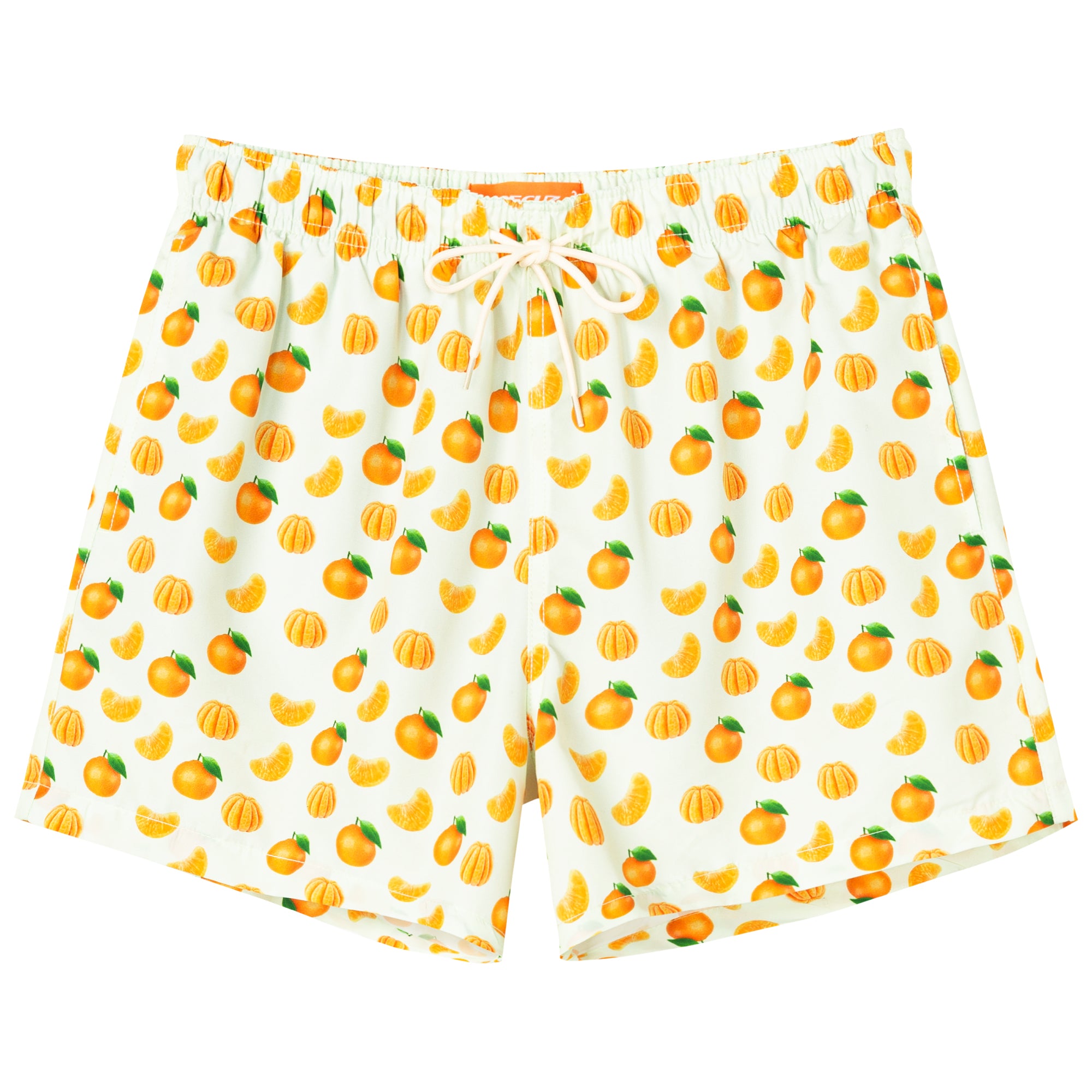Surfcuz quick dry 5 inch yellow swim trunks for men