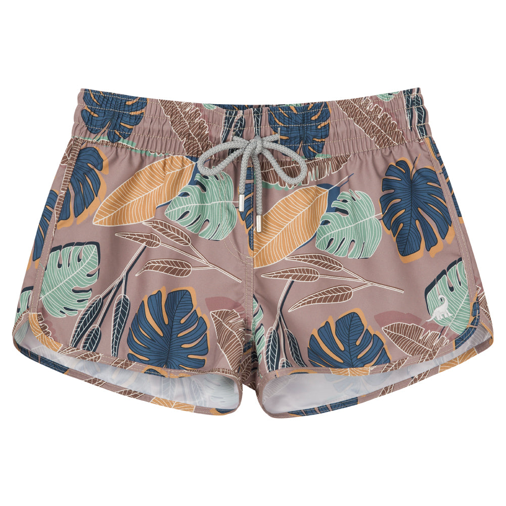 2.5 inch inseam women's board shorts, quick-dry lightweight fabric with comfort fit for seaside sports