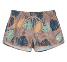 Grey 2.5 inch inseam women's lightweight beach shorts, quick-dry fabric perfect for summer seaside trips