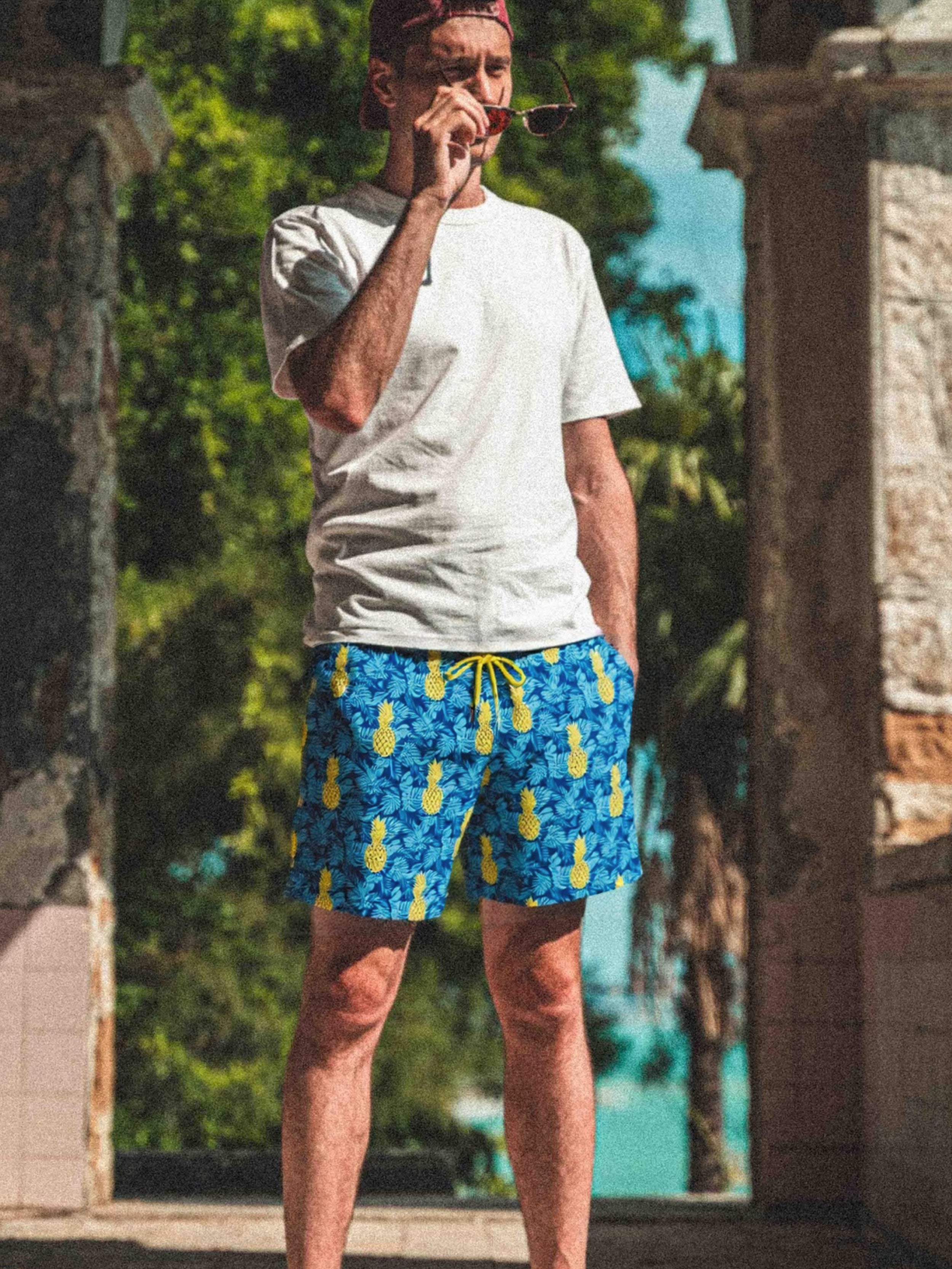 Men's 5.5 Inch Quick-Dry Stretch Swim Trunks