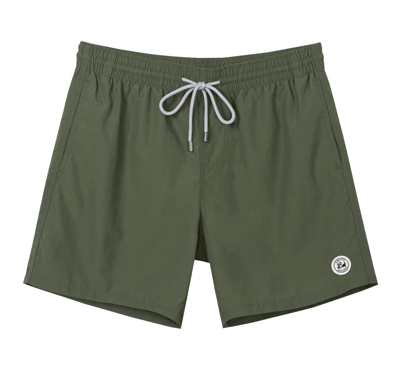 Men's Quick-Dry Solid Color Swim Trunk With Pockets