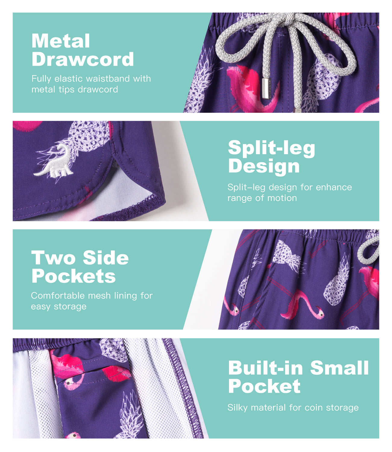 Women’s 3.5 inseam lightweight surf shorts