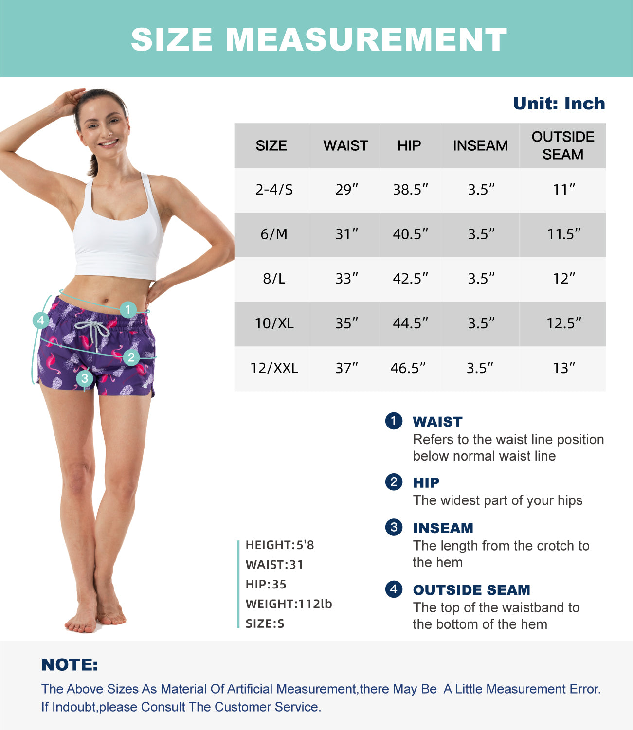 Surfcuz Quick dry breathable shorts for women beach day