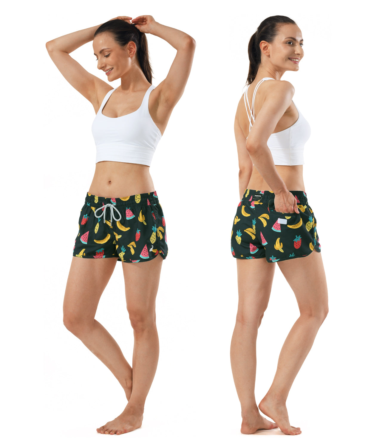 Lightweight quick drying shorts for women fitness