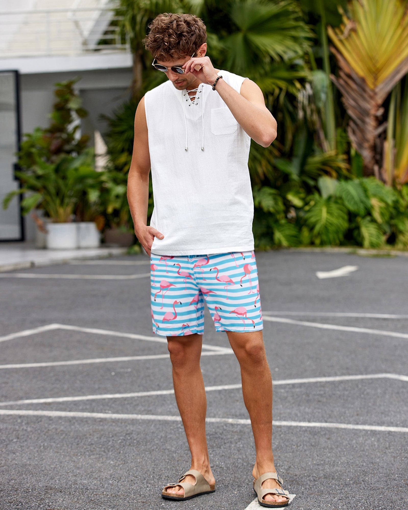 Men's Quick-Dry7 Inch Casual Swim Shorts With Soft Mesh Liner