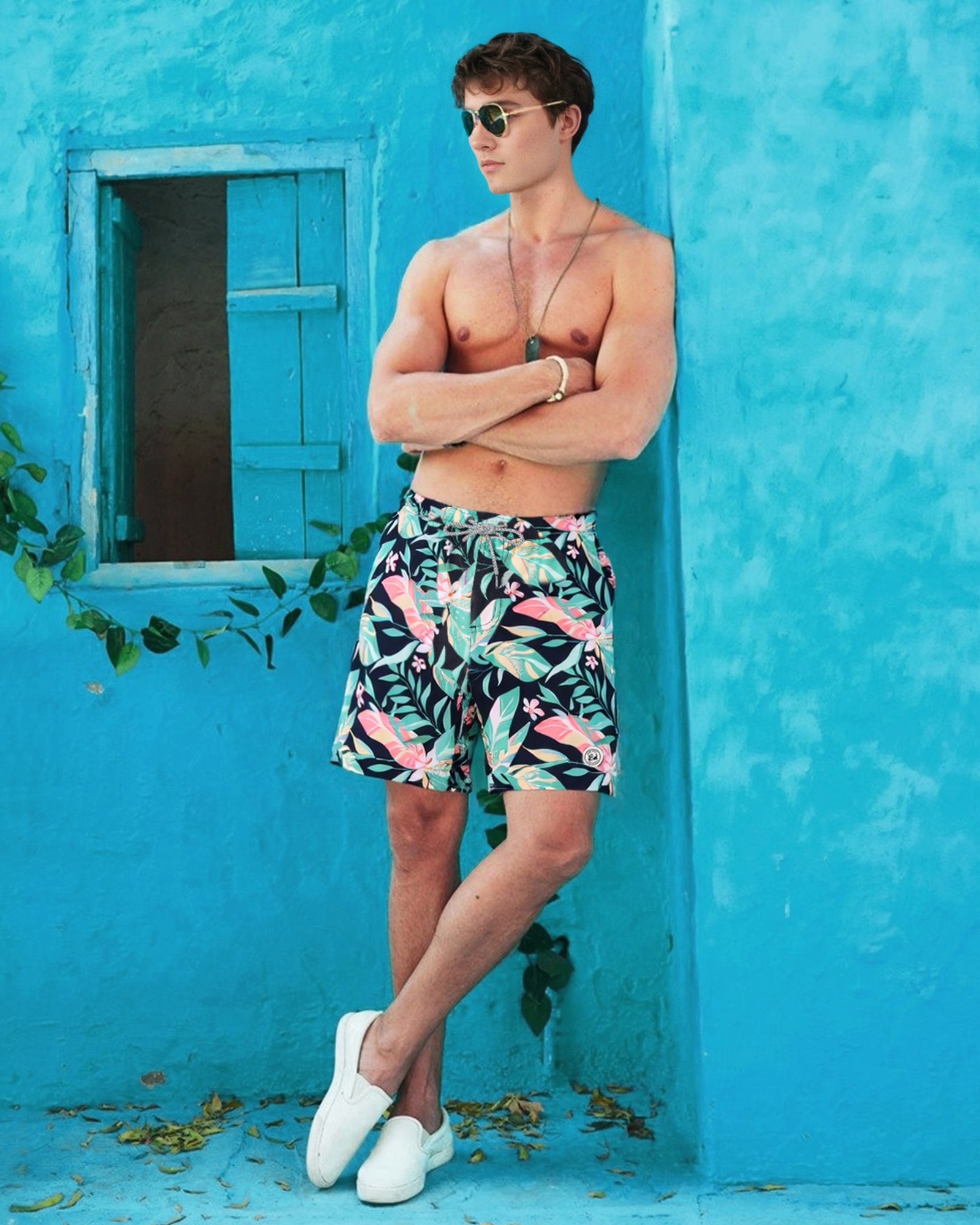 Men's Quick-Dry7 Inch Casual Swim Shorts With Soft Mesh Liner