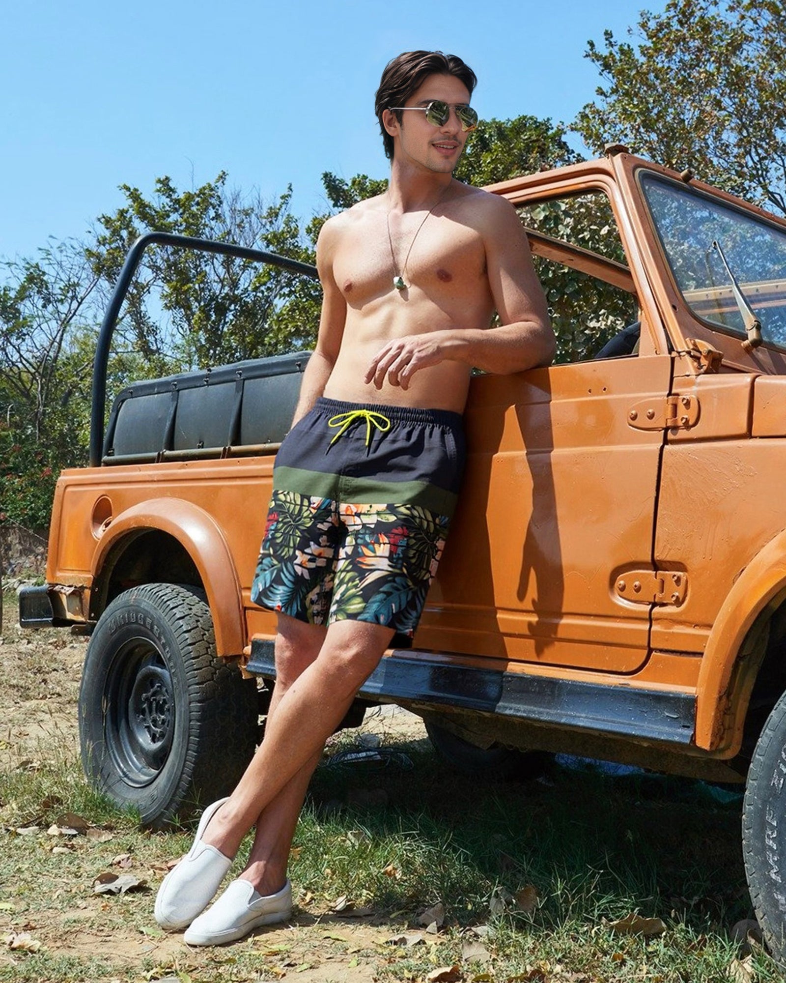 Surfcuz 9-Inch 2-in-1 Swim Shorts for Men