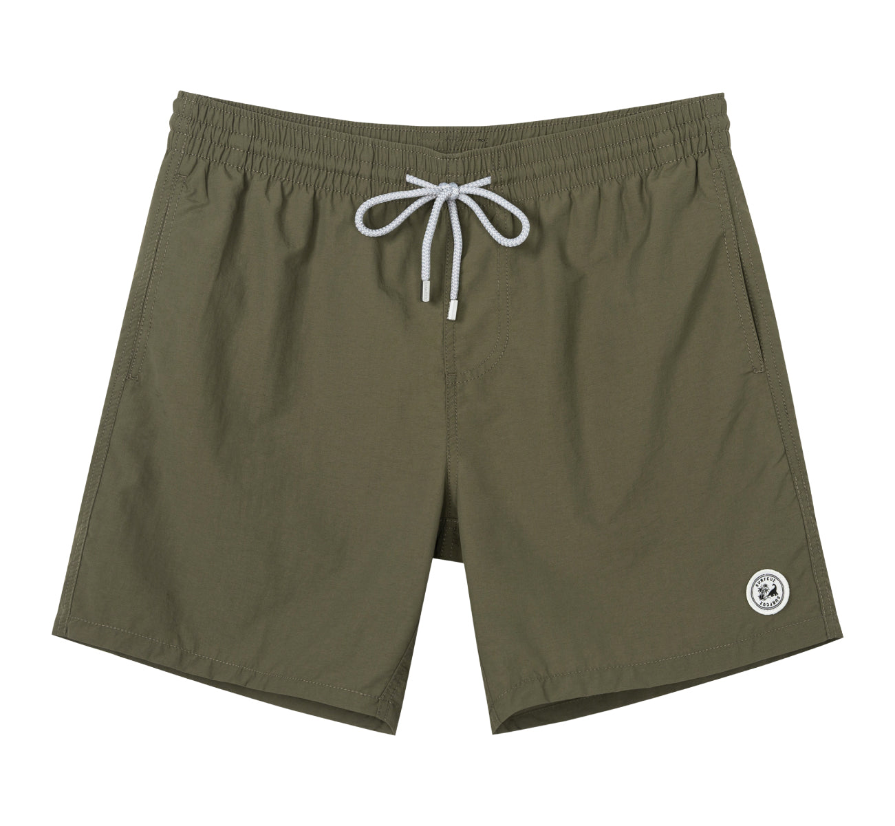 Men's UPF50 Solid Color Swim Trunk With Quick-Dry Tech