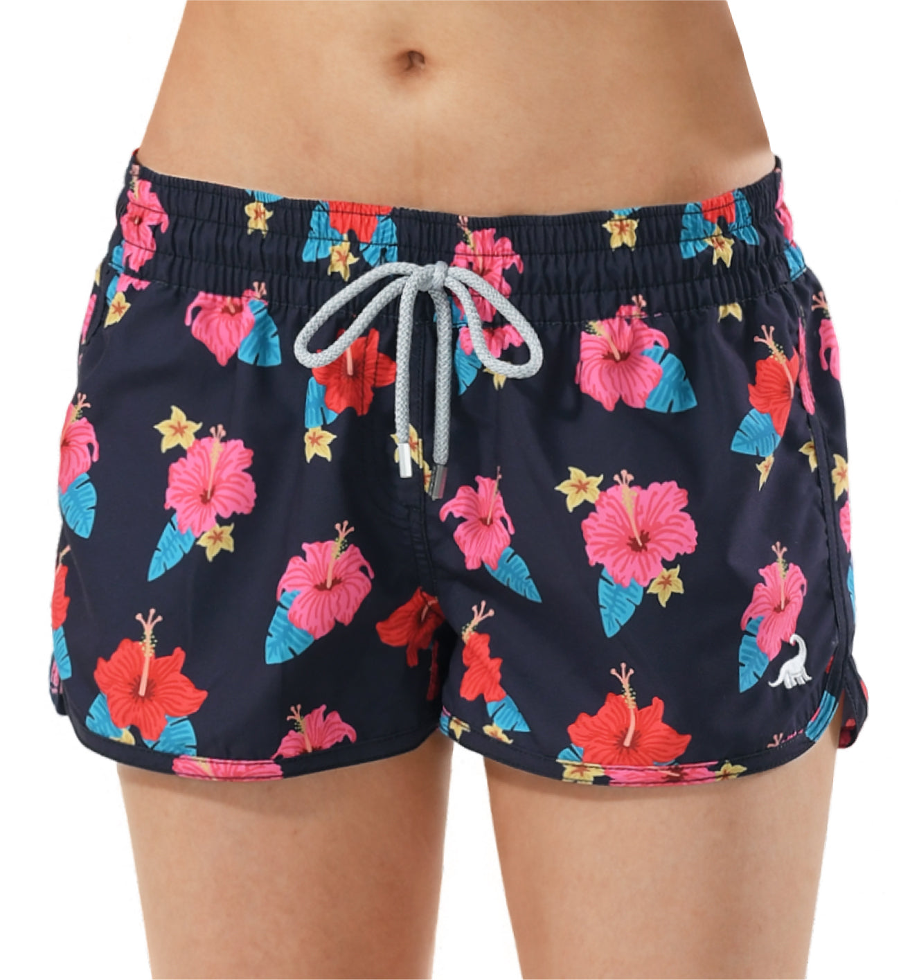 Women’s sporty swim shorts 2.5 inseam