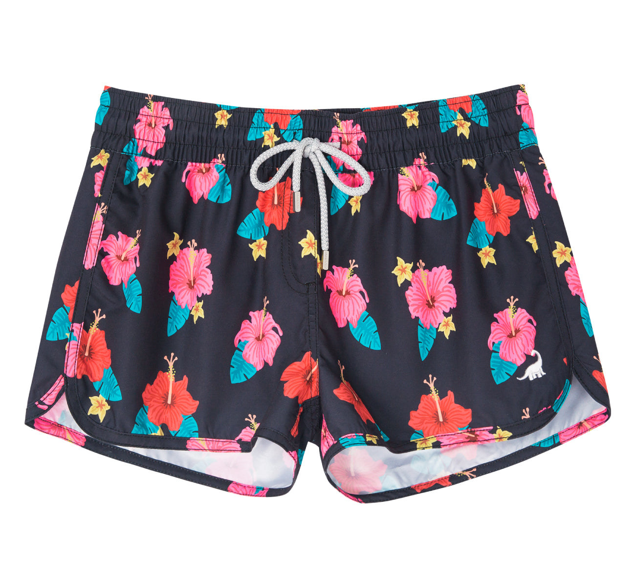 Women’s workout surf shorts with elastic waist