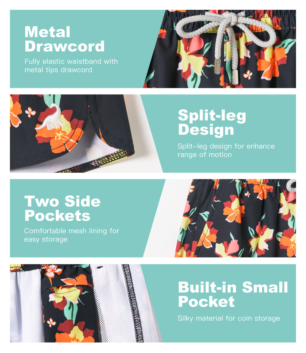 Women’s summer active beach shorts quick dry