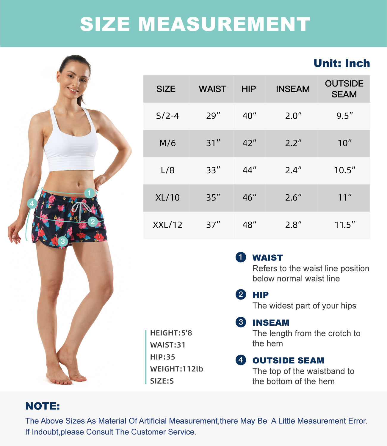 Women’s quick drying summer shorts lightweight