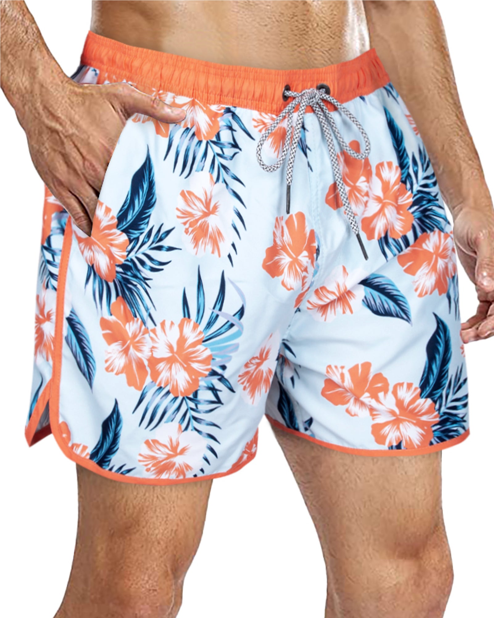 Men's Quick-Dry Vintage Swim Trunks