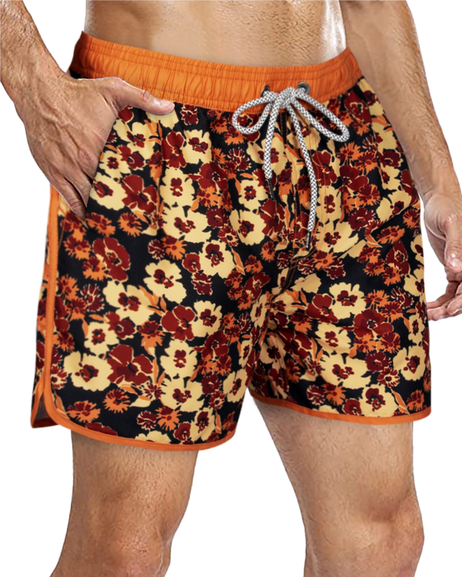 Men's Quick-Dry Vintage Swim Trunks