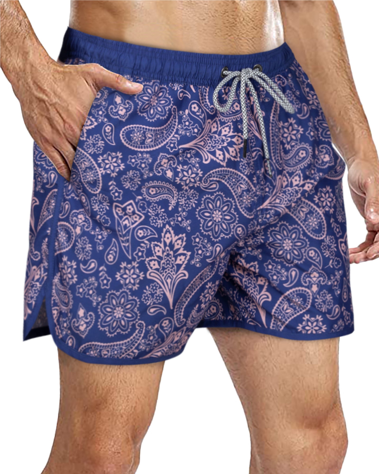 Men's Quick-Dry Vintage Swim Trunks