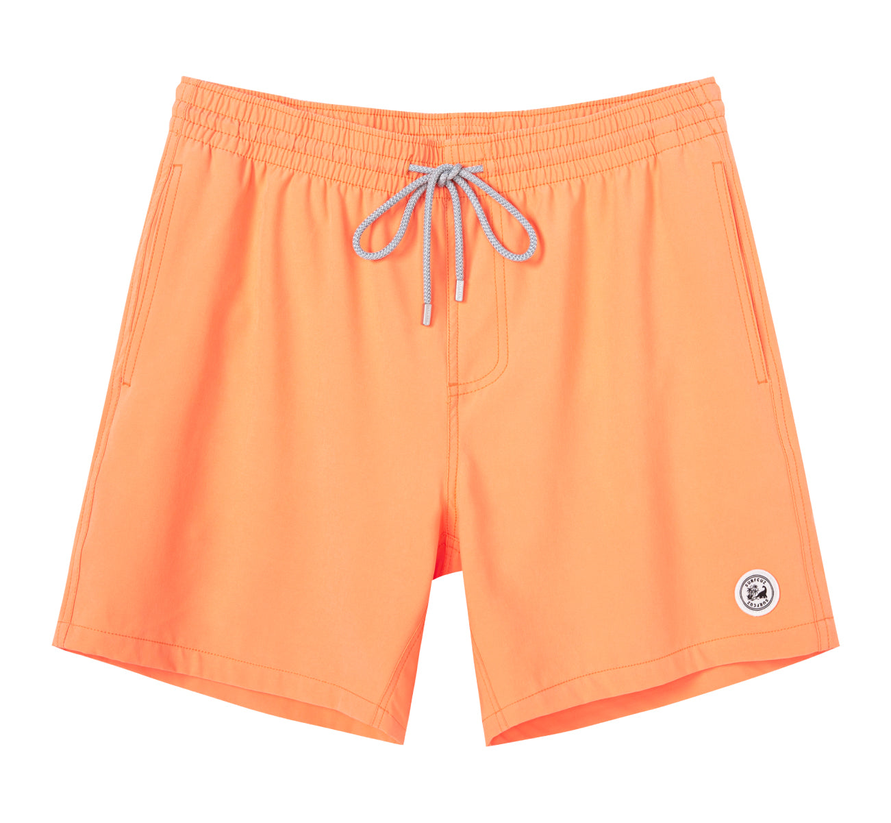 Men's Solid Color Stretch Swim Trunk With Mesh Liner