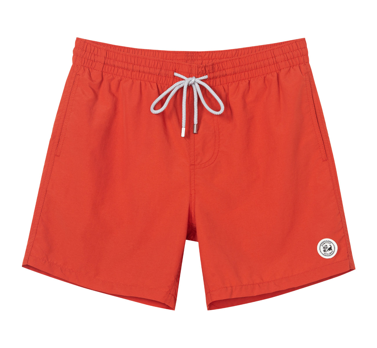 Men's Quick-Dry Solid Color Swim Trunk With Pockets
